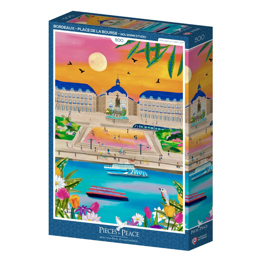 Bordeaux - Place De La Bourse 500 Piece Puzzle Pieces & Peace