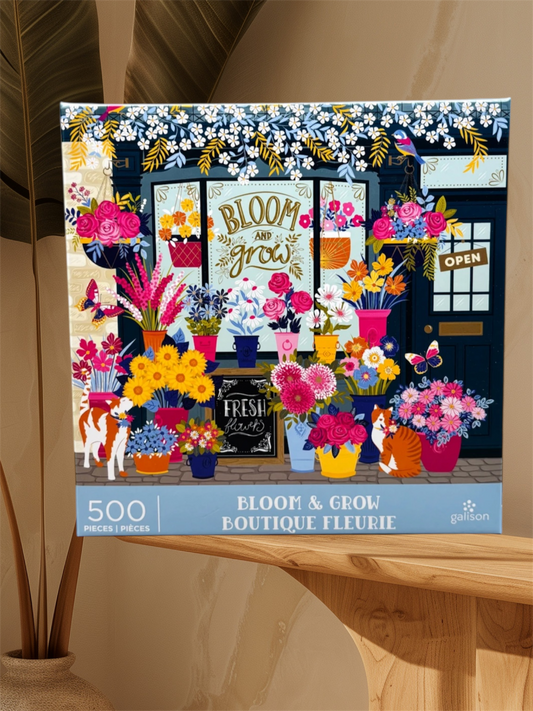 Galison Bloom & Grow 500 Piece Puzzle