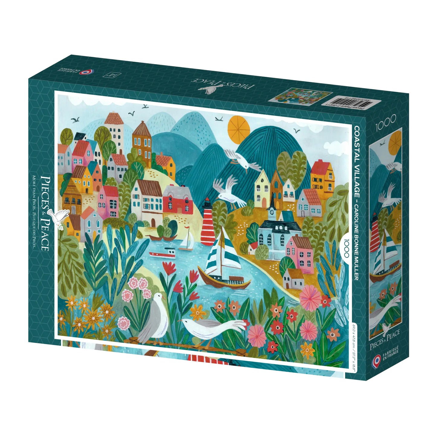 Coastal Village 1000 Piece Puzzle