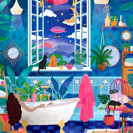 Bubbles and Stars 1000 Piece Puzzle