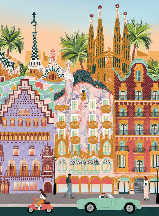 Barcelona 96 Piece Mini Puzzle