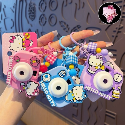 Hello Kitty Projector Camera Keychain Charm