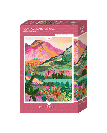 Rainbow Mountain 96 Piece Mini Puzzle