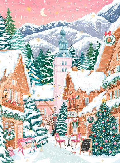 Megève, French Alps 96 Mini Puzzle