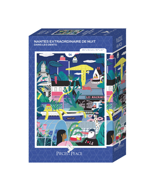 Extraordinary Nantes By Night 96 Piece Mini Puzzle
