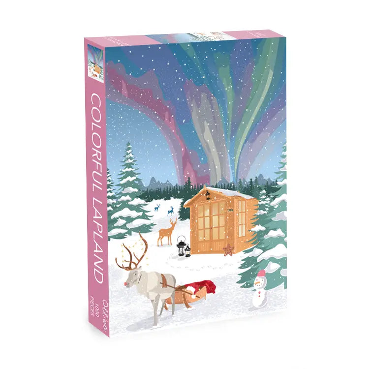 Olleo Puzzles Colorful Lapland 1000 Piece Puzzle