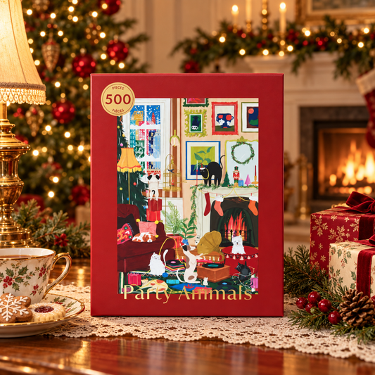 Party Animals 500 Piece Jigsaw Puzzle Hobbry