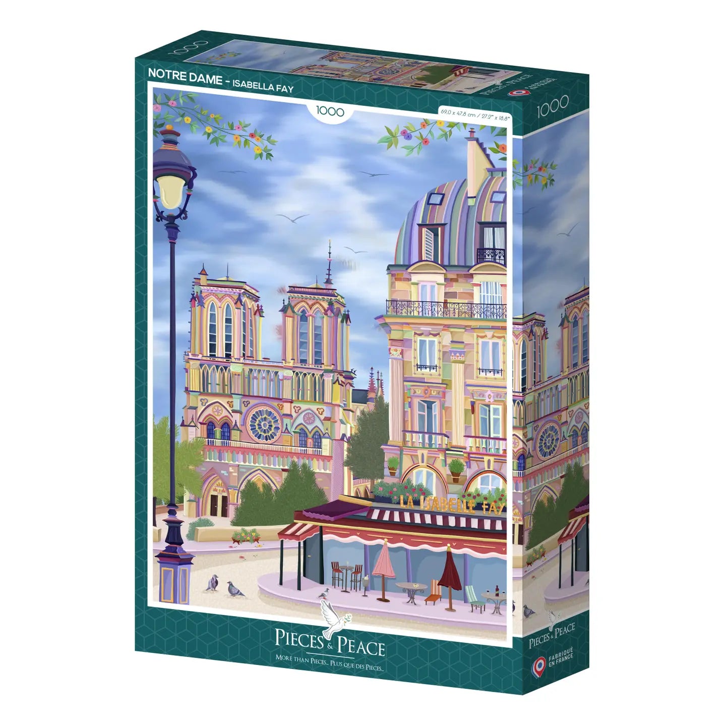 Notre Dame 1000 Piece Puzzle Pieces & Peace
