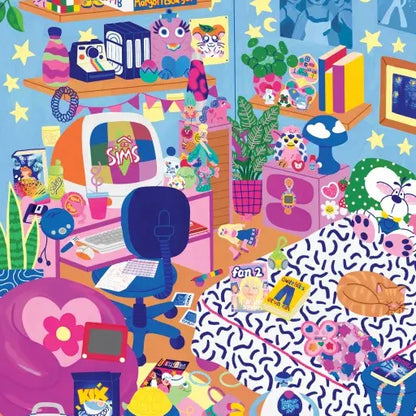 90s Nostalgia 1000 Piece Puzzle Pieces & Peace