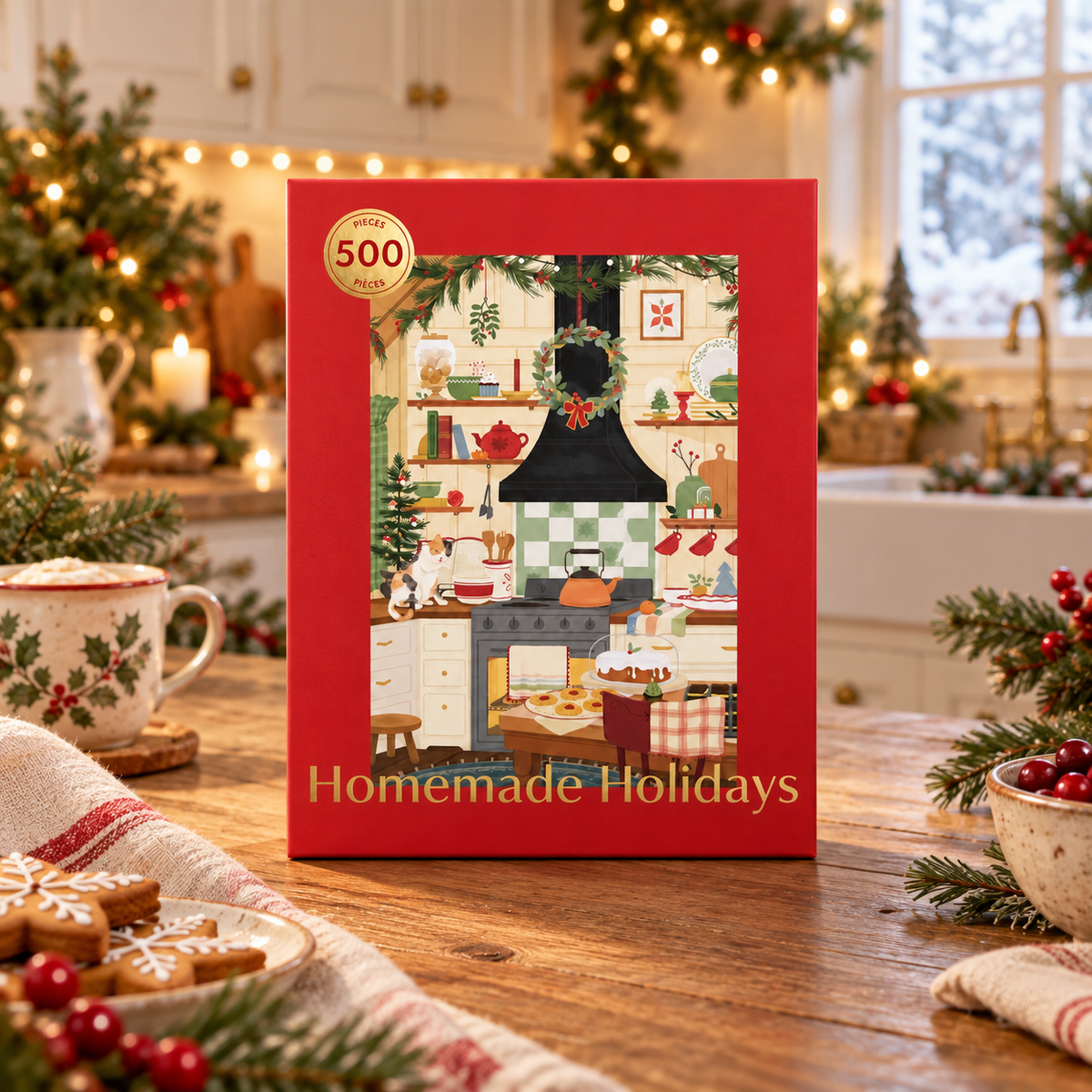 Homemade Holidays 500 Piece Jigsaw Puzzle Hobbry