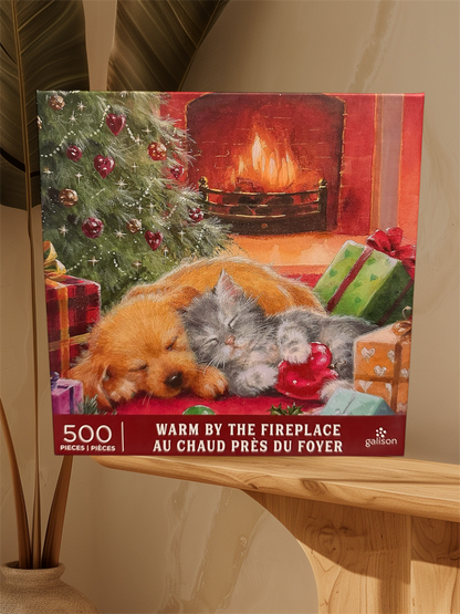 Galison Warm by the Fireplace 500 Piece Puzzle Galison
