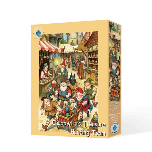 Chubby Fu’s Treasure Hunting Team 500 Piece Jigsaw Puzzle Tutu Dingdang