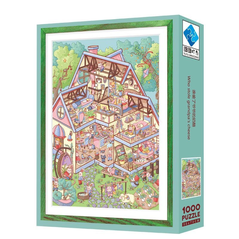 Who Stole Grandpa’s Cheese 1000 Piece Jigsaw Puzzle Tutu Dingdang