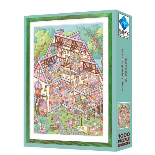 Who Stole Grandpa’s Cheese 1000 Piece Jigsaw Puzzle Tutu Dingdang