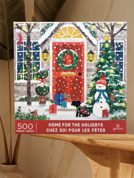 Galison Home for the Holidays 500 Piece Puzzle