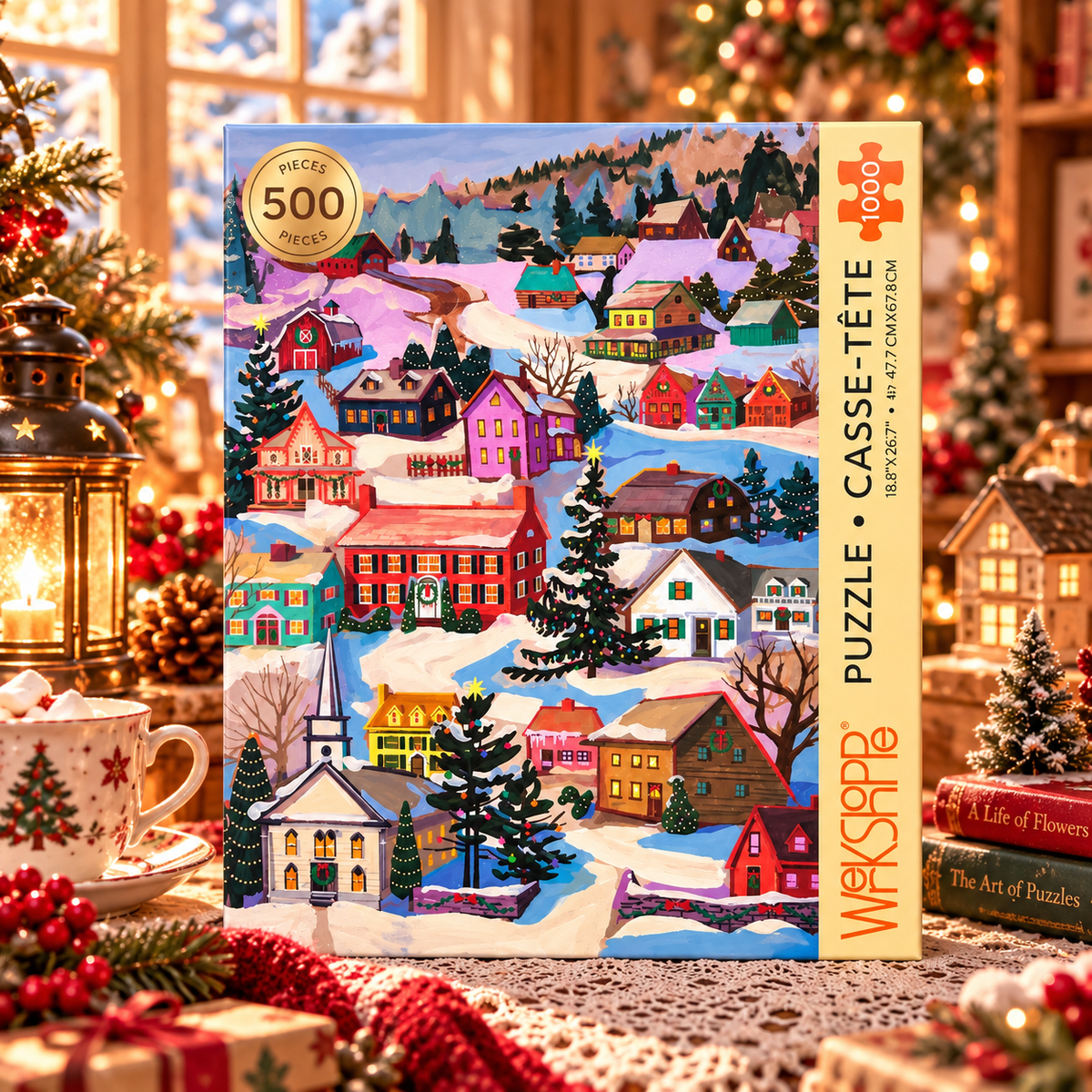 WerkShoppe Winter Village 1000 Piece Jigsaw Puzzle WerkShoppe