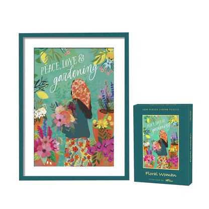 Floral Woman 1000 Piece Jigsaw Puzzle