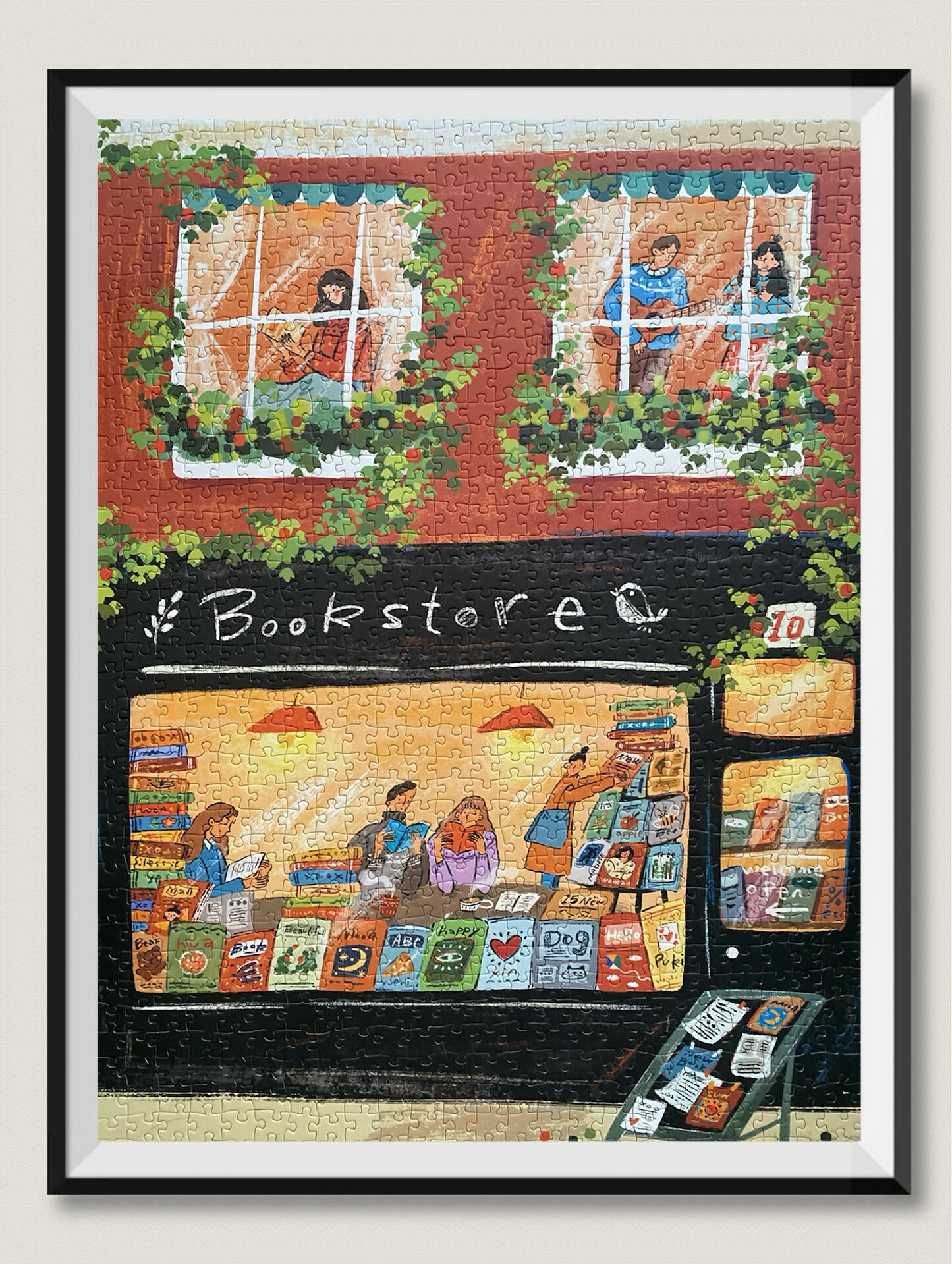 Warm Bookstore 1000 Piece Jigsaw Puzzle