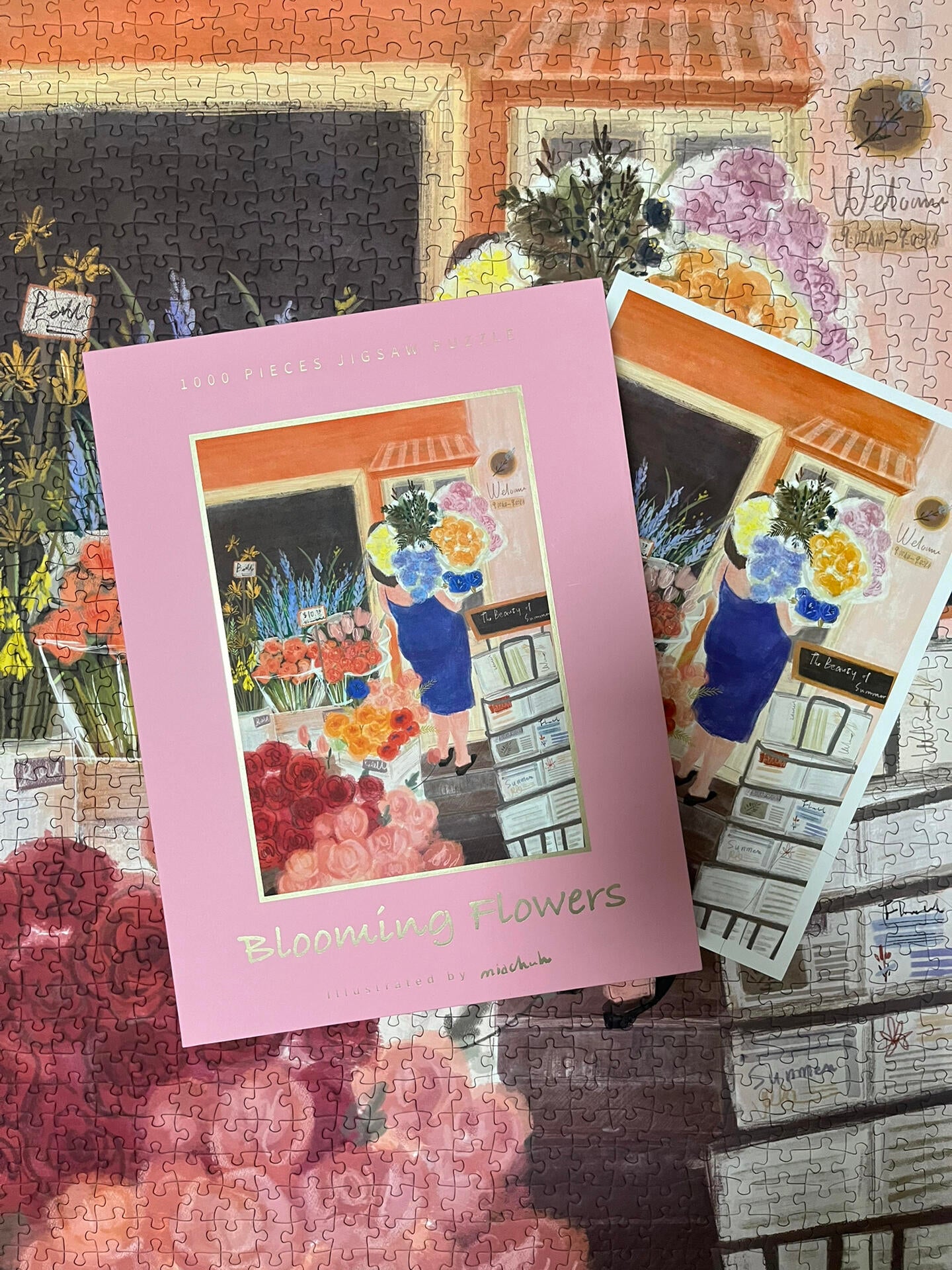 Blooming Flowers 1000 Piece Art Jigsaw Puzzle