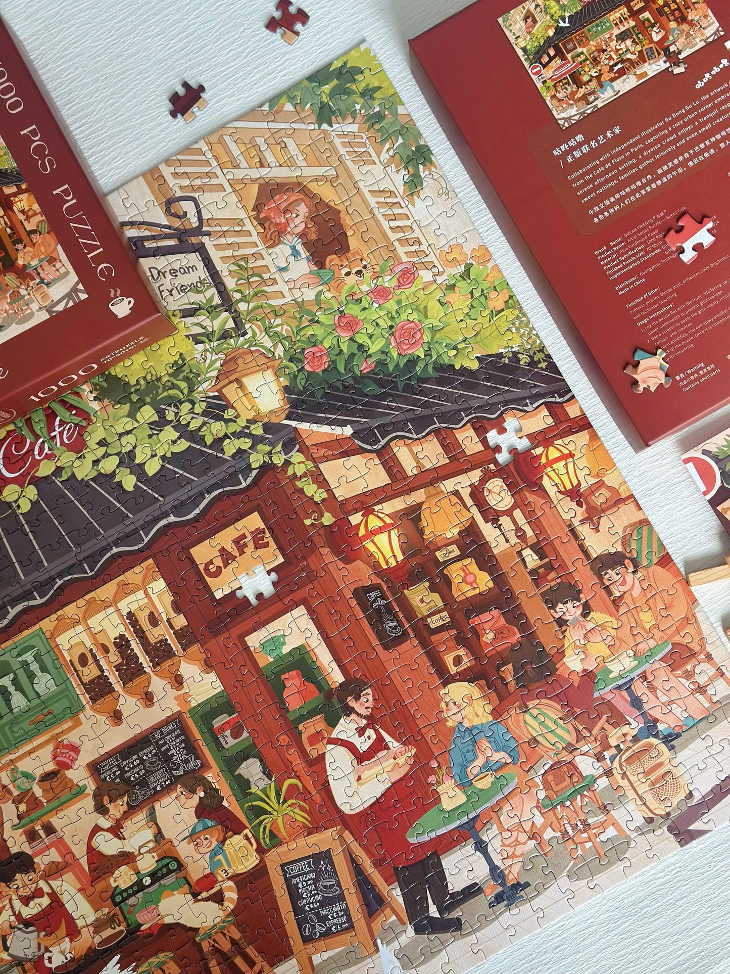 Sunlit Café 1000 Piece Jigsaw Puzzle