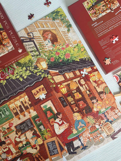 Sunlit Café 1000 Piece Jigsaw Puzzle