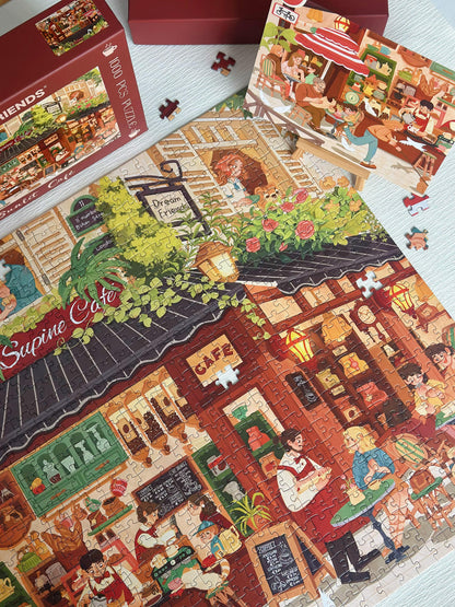 Sunlit Café 1000 Piece Jigsaw Puzzle