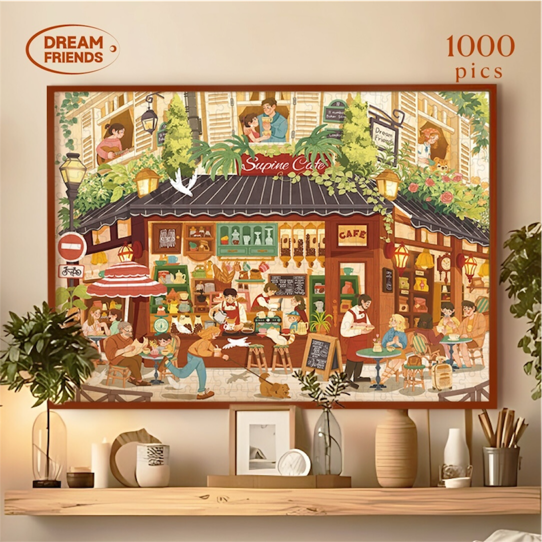 Sunlit Café 1000 Piece Jigsaw Puzzle