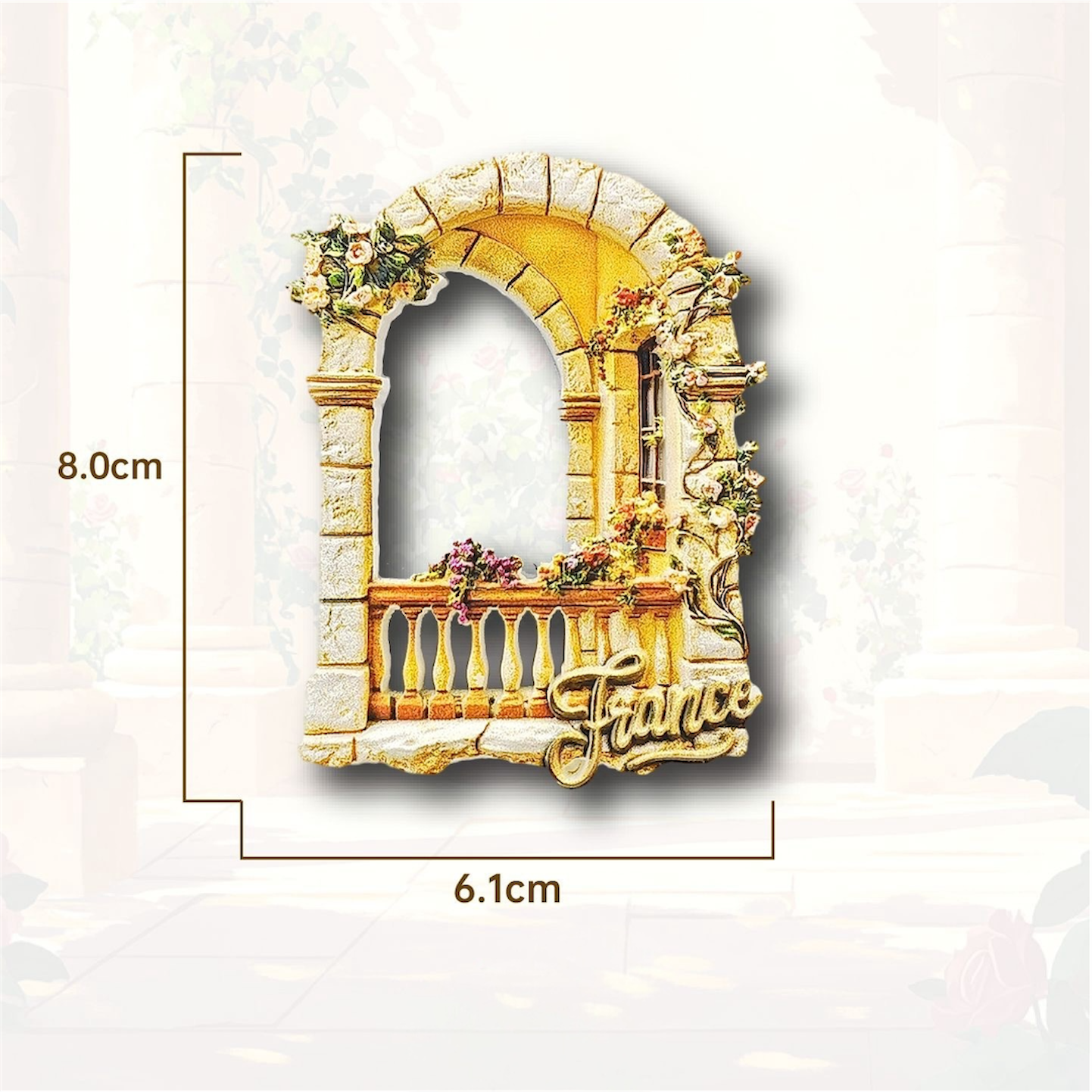 France Travel Souvenir Fridge Magnets