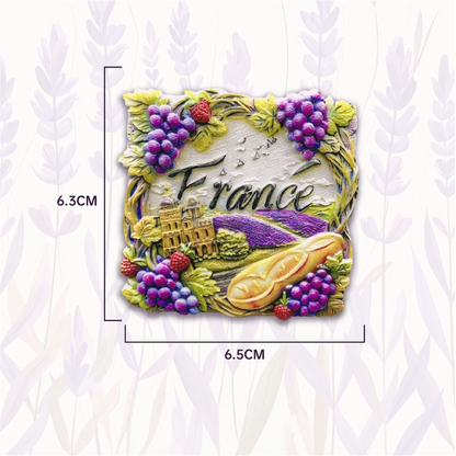 France Travel Souvenir Fridge Magnets