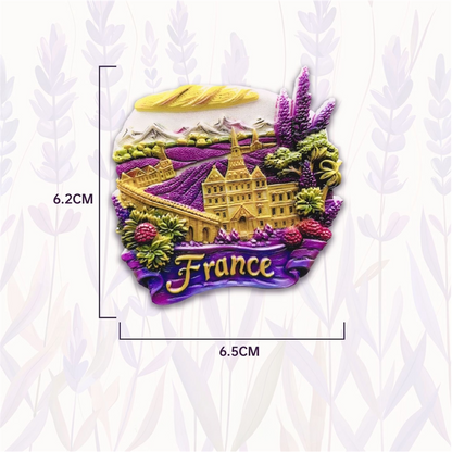 France Travel Souvenir Fridge Magnets