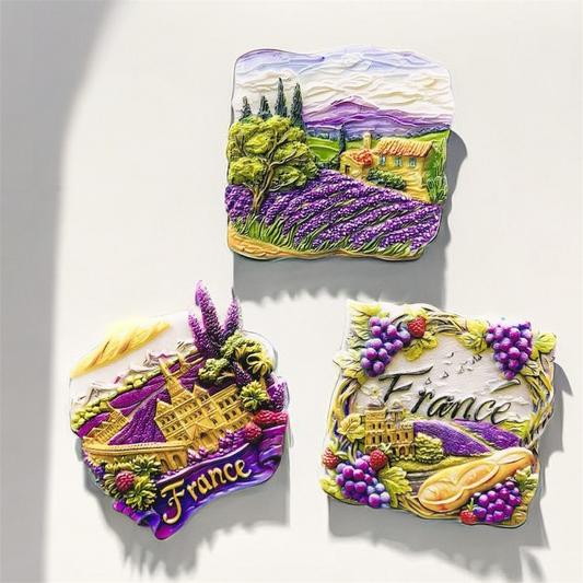 France Travel Souvenir Fridge Magnets