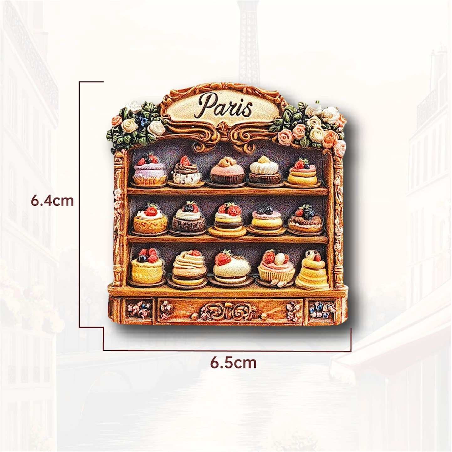 France Travel Souvenir Fridge Magnets