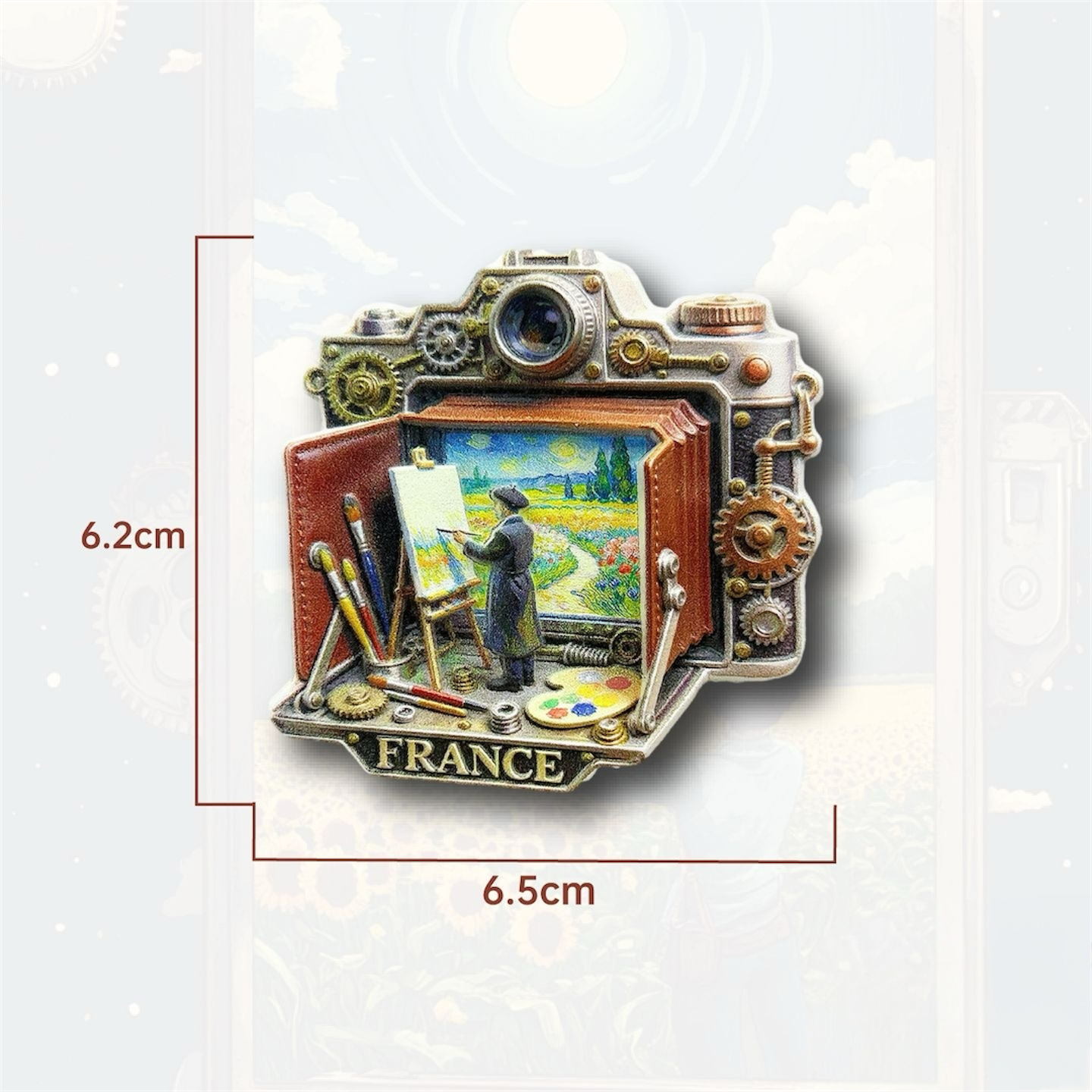 France Travel Souvenir Fridge Magnets