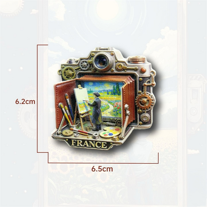 France Travel Souvenir Fridge Magnets
