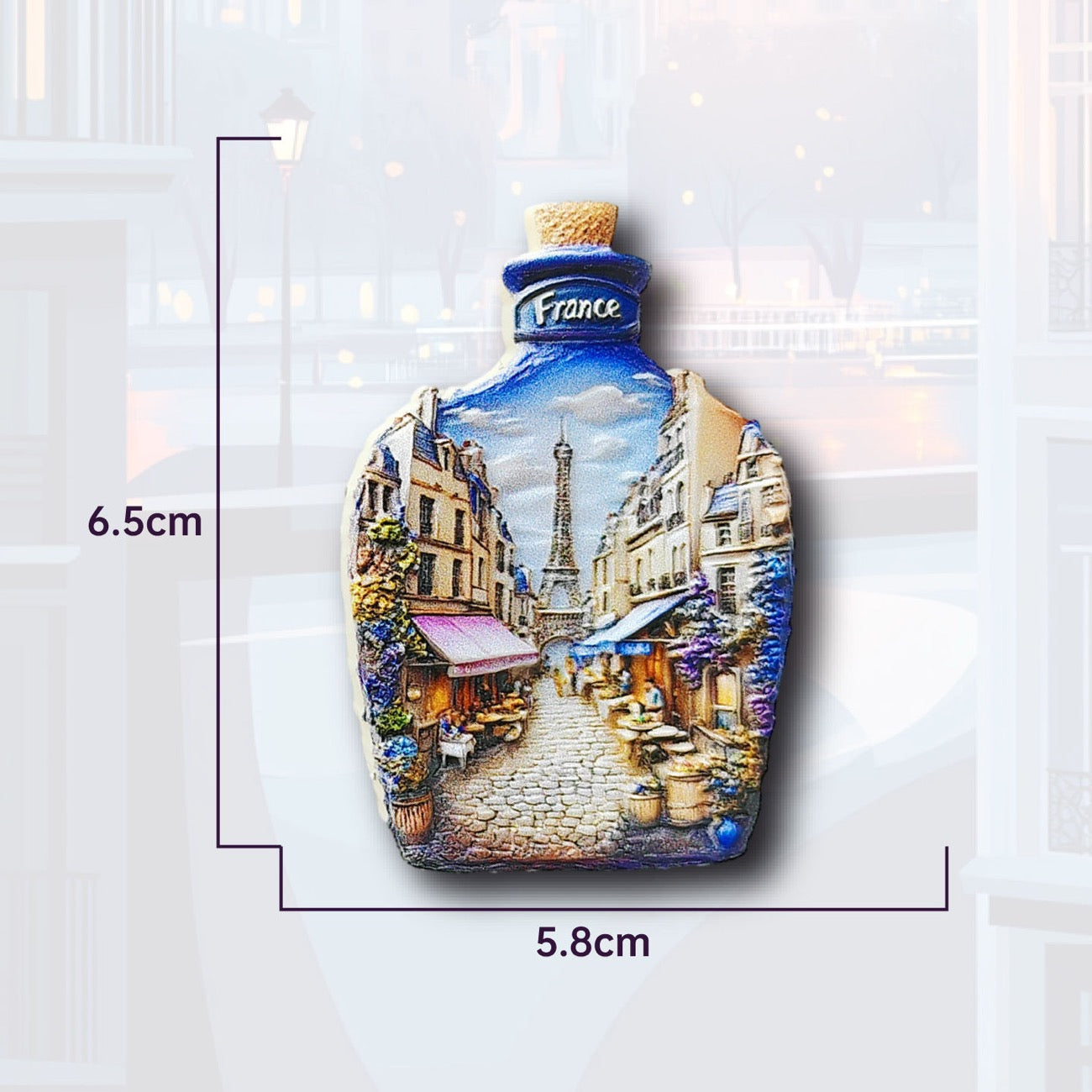 France Travel Souvenir Fridge Magnets