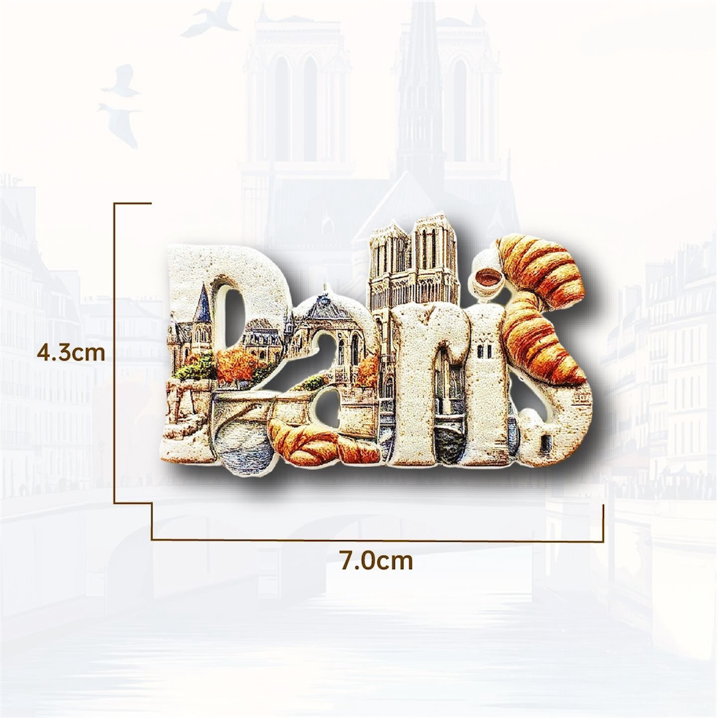France Travel Souvenir Fridge Magnets