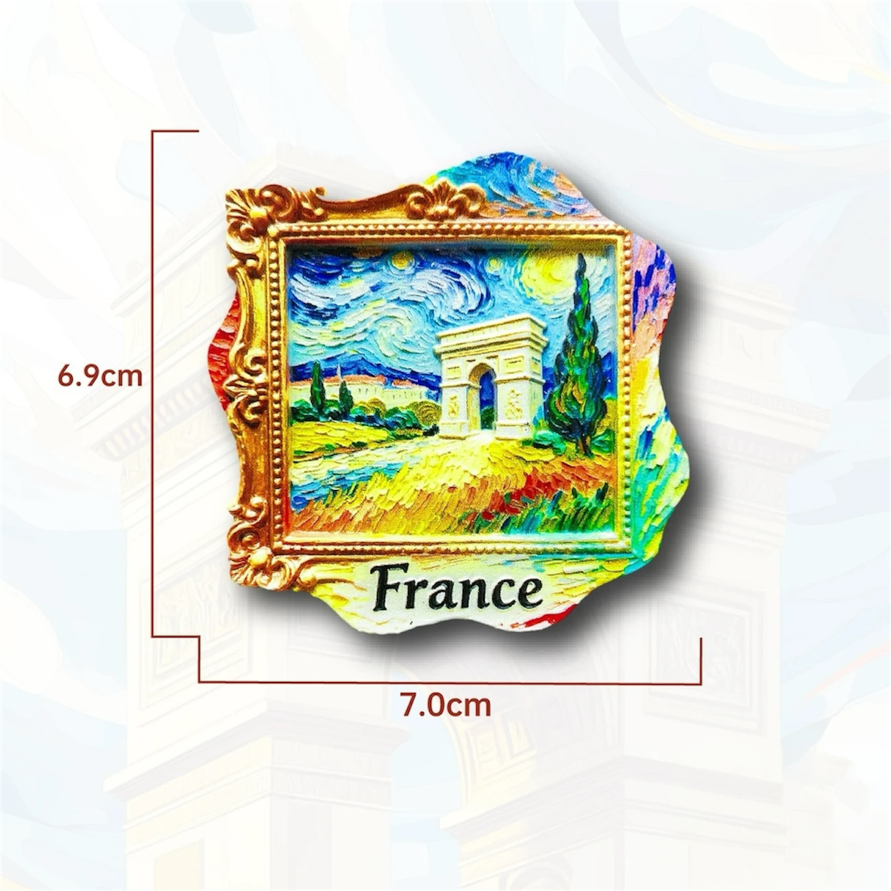 France Travel Souvenir Fridge Magnets