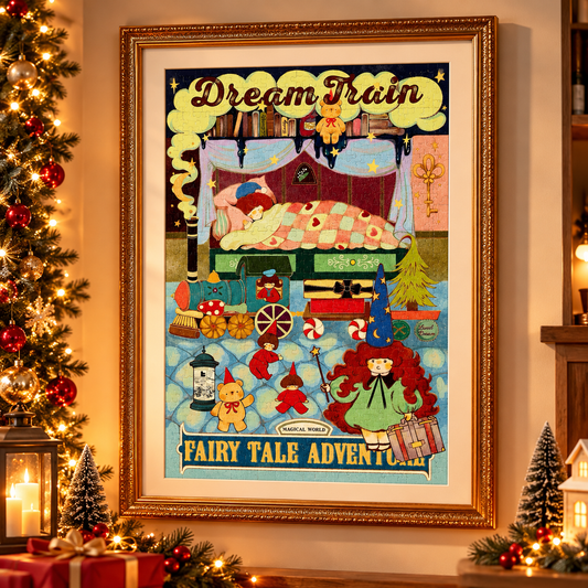 Dream Express Dream Train 500 Piece Jigsaw Puzzle TKX