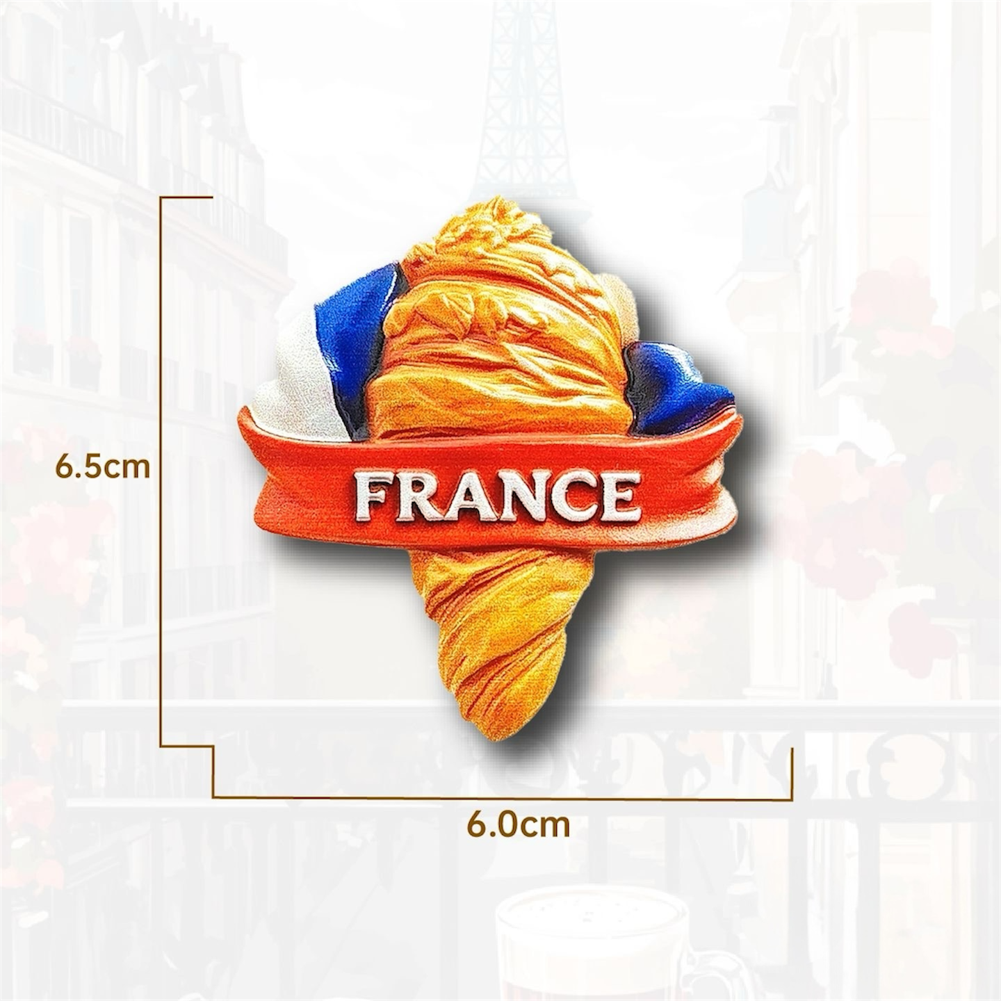 France Travel Souvenir Fridge Magnets