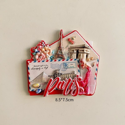 France Travel Souvenir Fridge Magnets