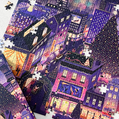 Christmas City That Never Sleeps 500 Piece Jigsaw Puzzle Gill & Lill