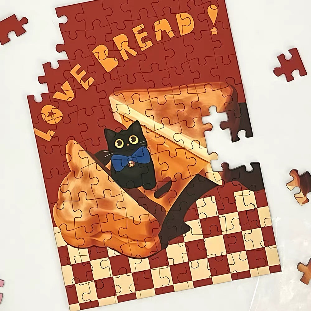 Puffinkids Bakery Cats 6 x 99 Piece Mini Jigsaw Puzzle Set