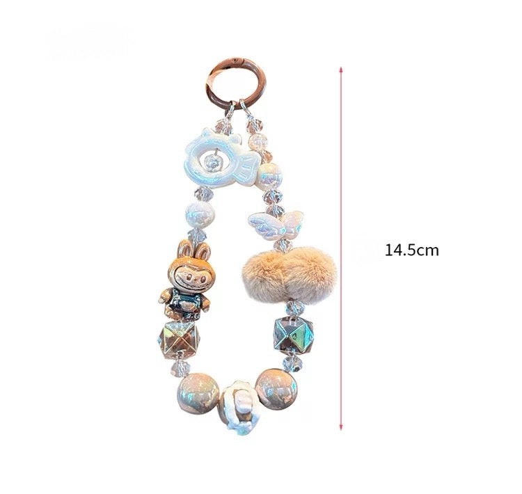 Labubu Wool Ball Phone Lanyard