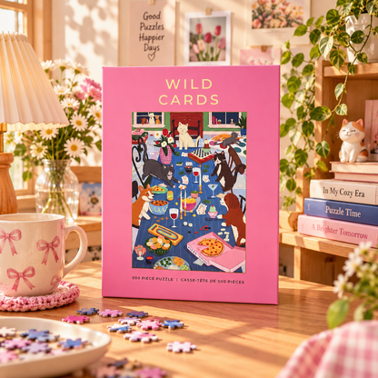 Wild Cards 500 Piece Jigsaw Puzzle Hobbry