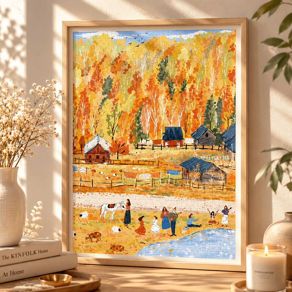 Meet in Autumn 500 Piece Jigsaw Puzzle Pixel Pieces