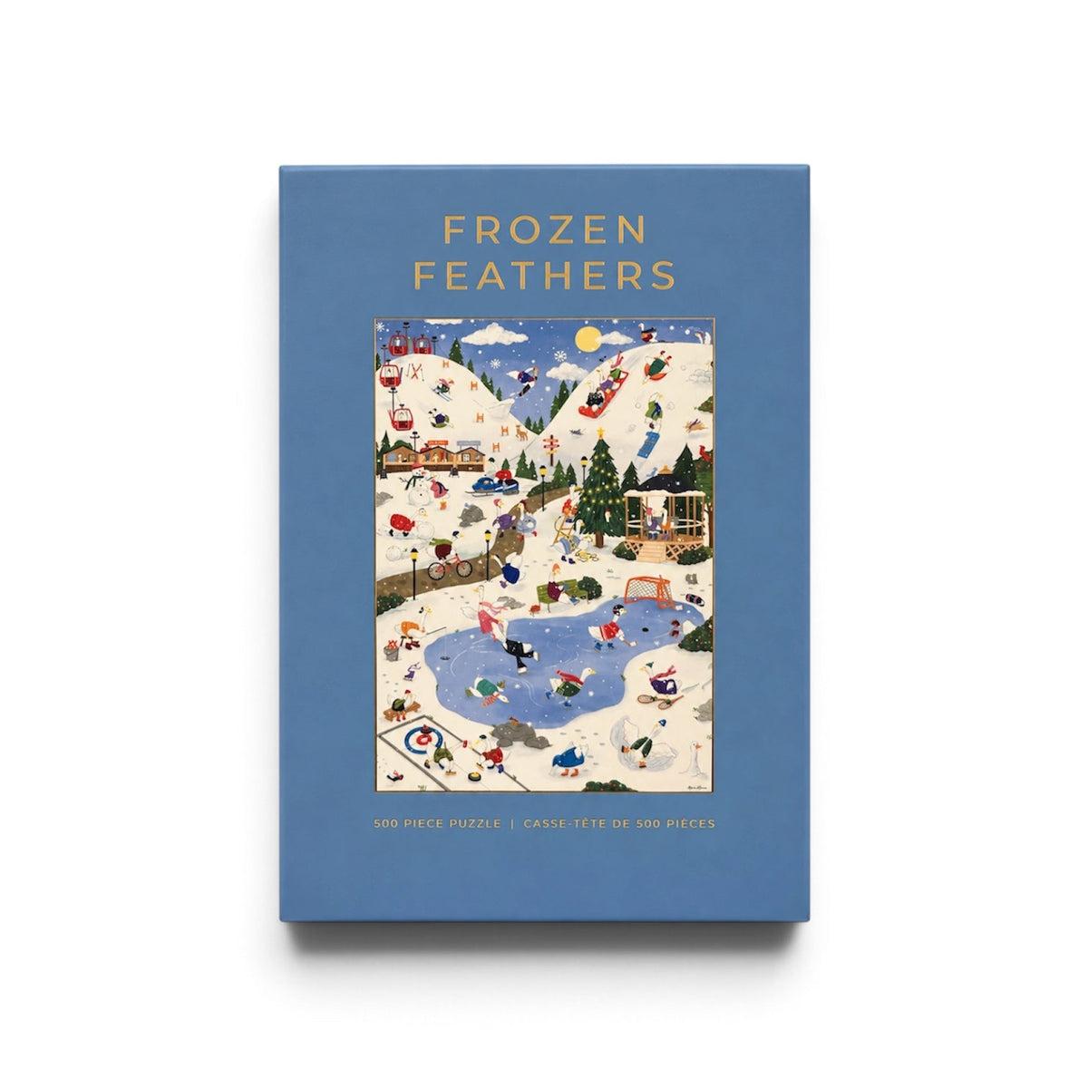 Frozen Feathers 500 Piece Jigsaw Puzzle Hobbry