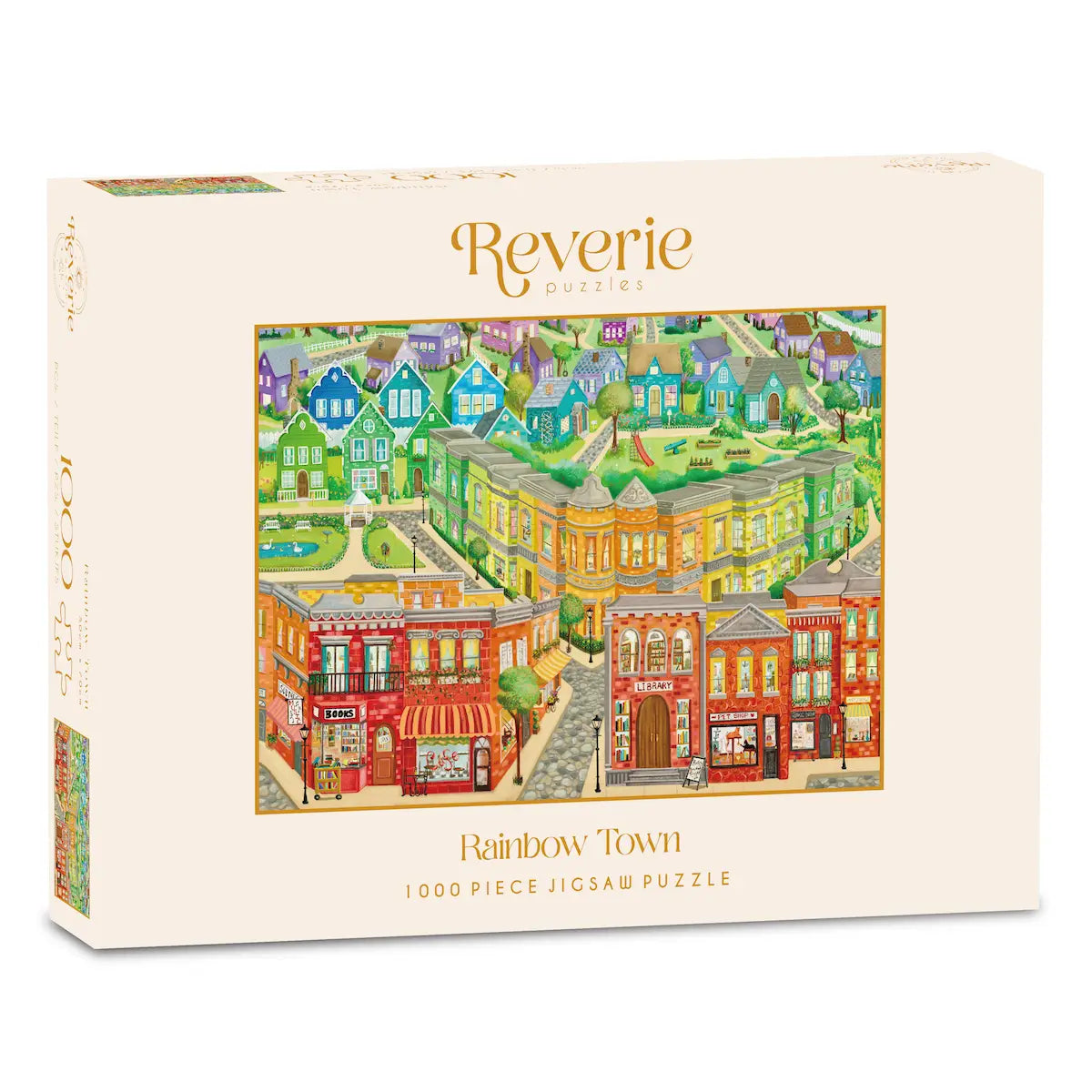 Rainbow Town 1000 Piece Jigsaw Puzzle