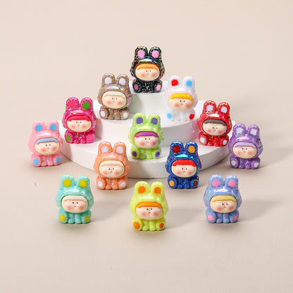 Mini Bunny Resin Figurines – Kawaii Desk Decorations