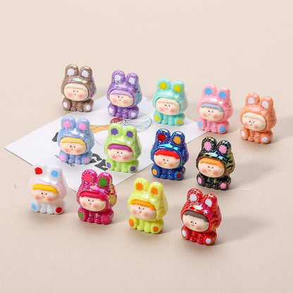Mini Bunny Resin Figurines – Kawaii Desk Decorations