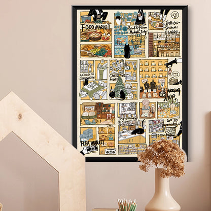 Black Cat’s Diary 1000 Piece Jigsaw Puzzle